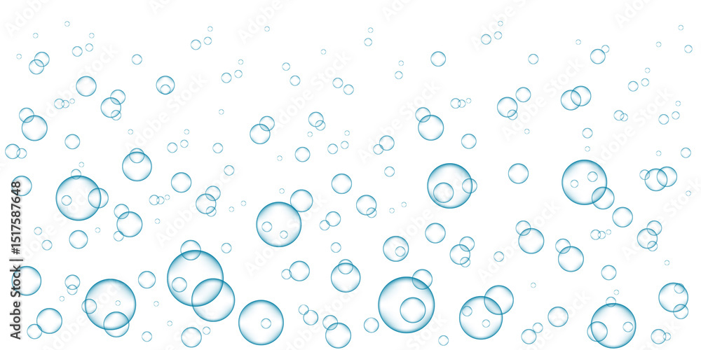 Carbonated water with 3d gas balls texture. Carbonated water with 3d gas balls texture.