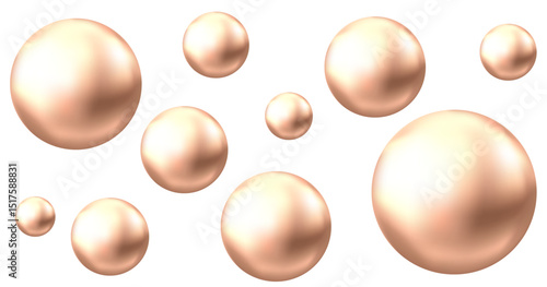 Oil bubble isolated on white background.
