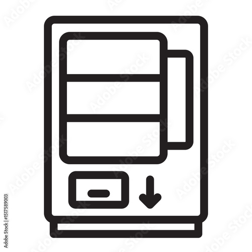 vending machine line icon