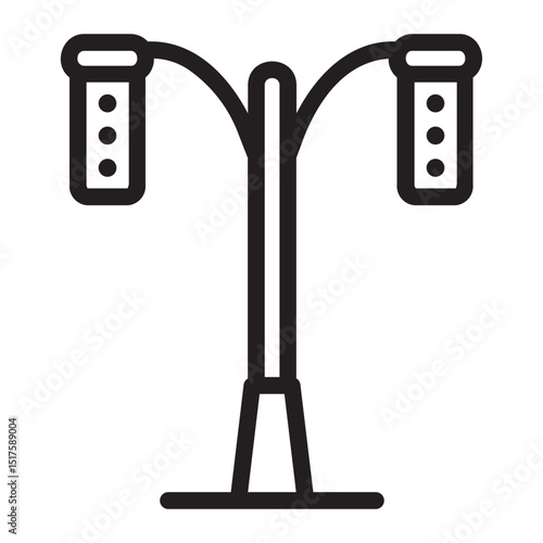 traffic light line icon