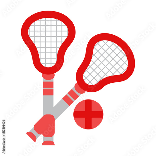 Lacrosse Flat Icon