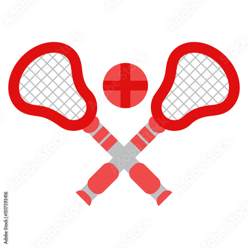 Lacrosse Flat Icon