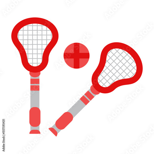 Lacrosse Flat Icon