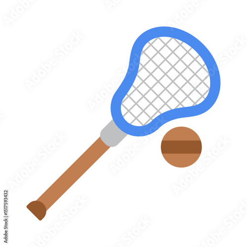 Lacrosse Flat Icon