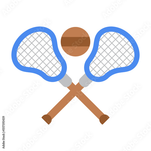 Lacrosse Flat Icon