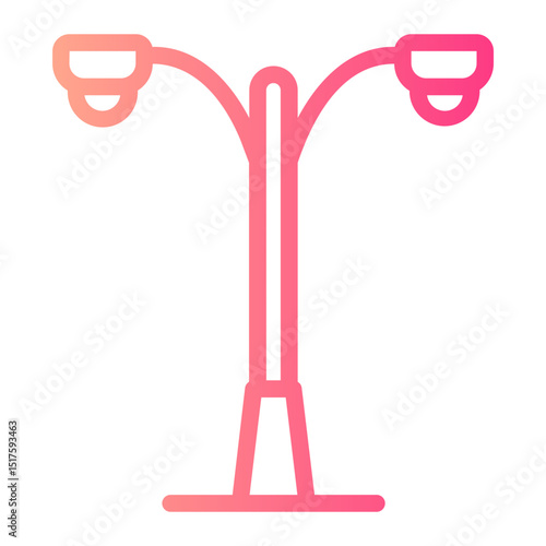 lamppost gradient icon