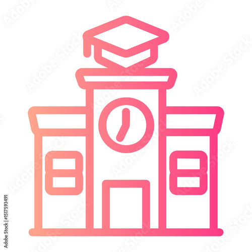 school gradient icon