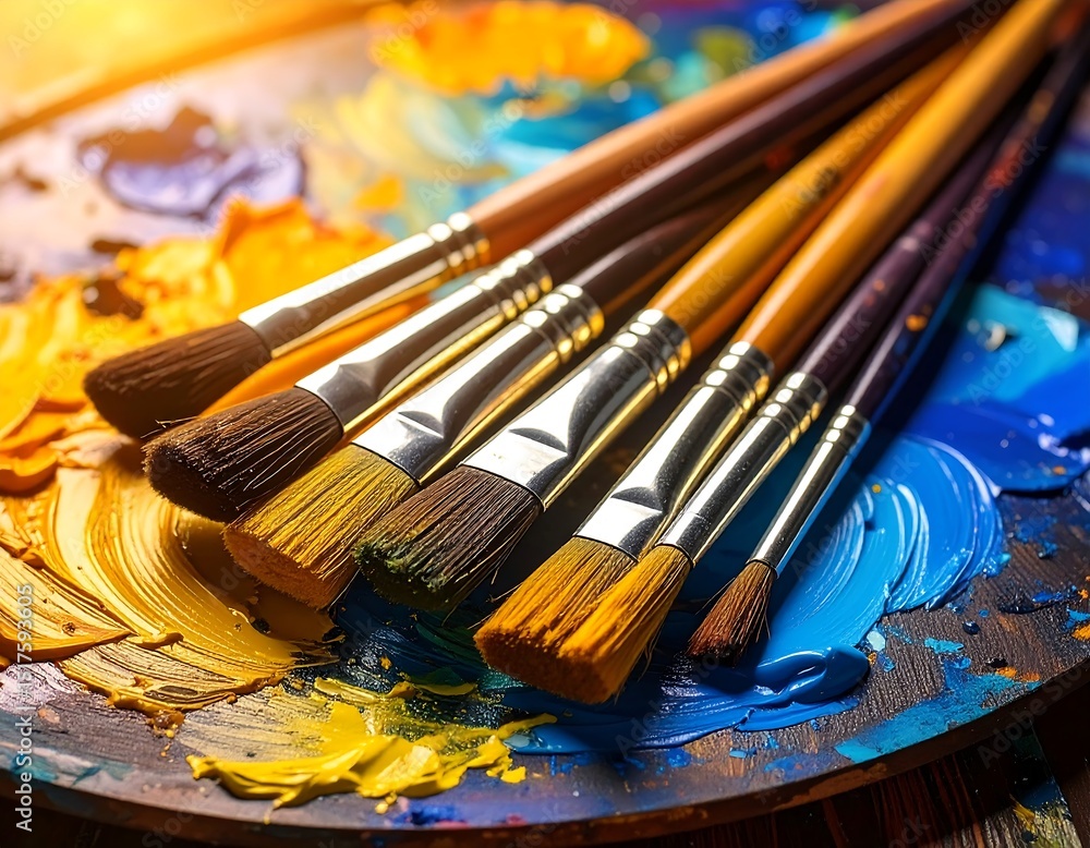 Obraz premium brushes and paints
