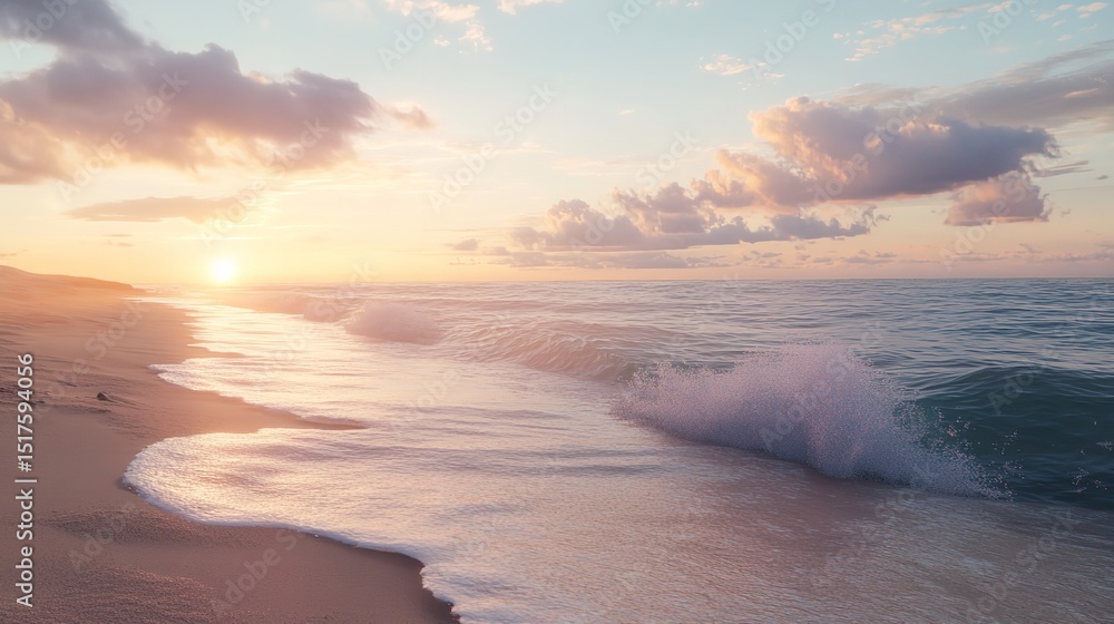 Beach vacation, serene ocean view with sandy shores, relaxing and picturesque, golden sunset. Beach vacation, serene ocean view with sandy shores, relaxing and picturesque, golden sunset.