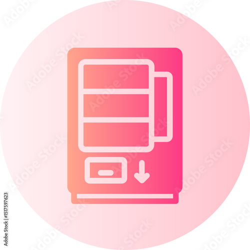 vending machine gradient icon