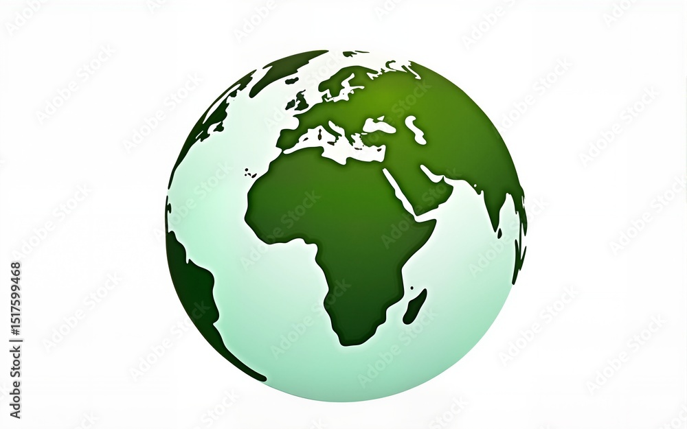 Earth is isolated on white background. world map green planet Earth Day or environment day Concept and ecology and environment sustainable concept. High quality Earth is isolated on white background. world map green planet Earth Day or environment day Concept and ecology and environment sustainable concept. High quality
