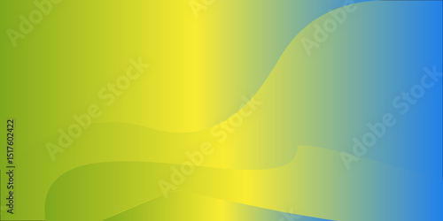 Bilde på lerret Green abstract wave background with flowing curves and textured design
