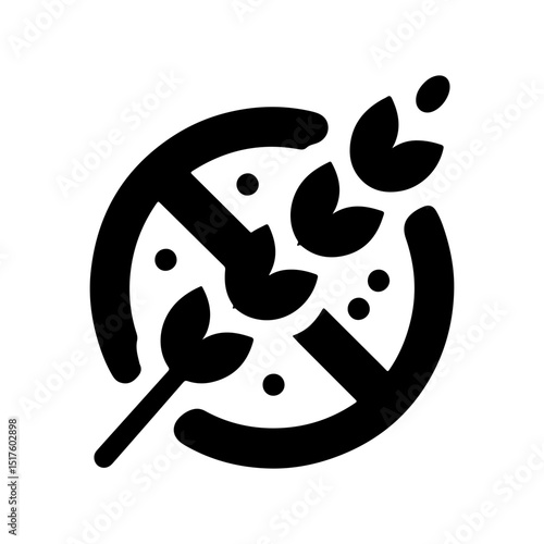 Silhouette Illustration of Gluten-free