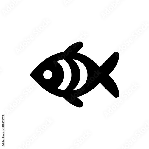 Silhouette Illustration of Fish
