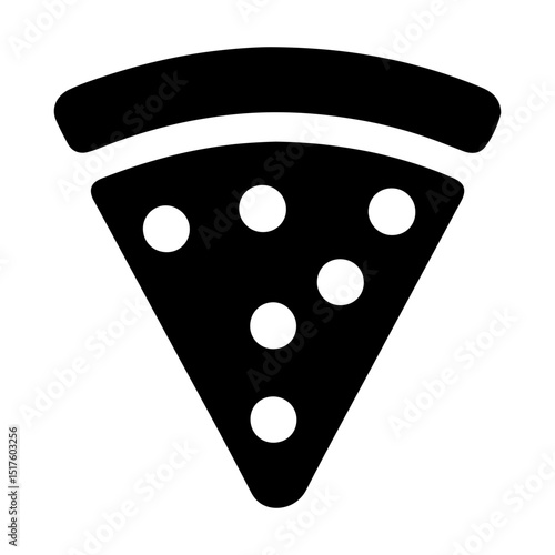 Silhouette Illustration of Pizza