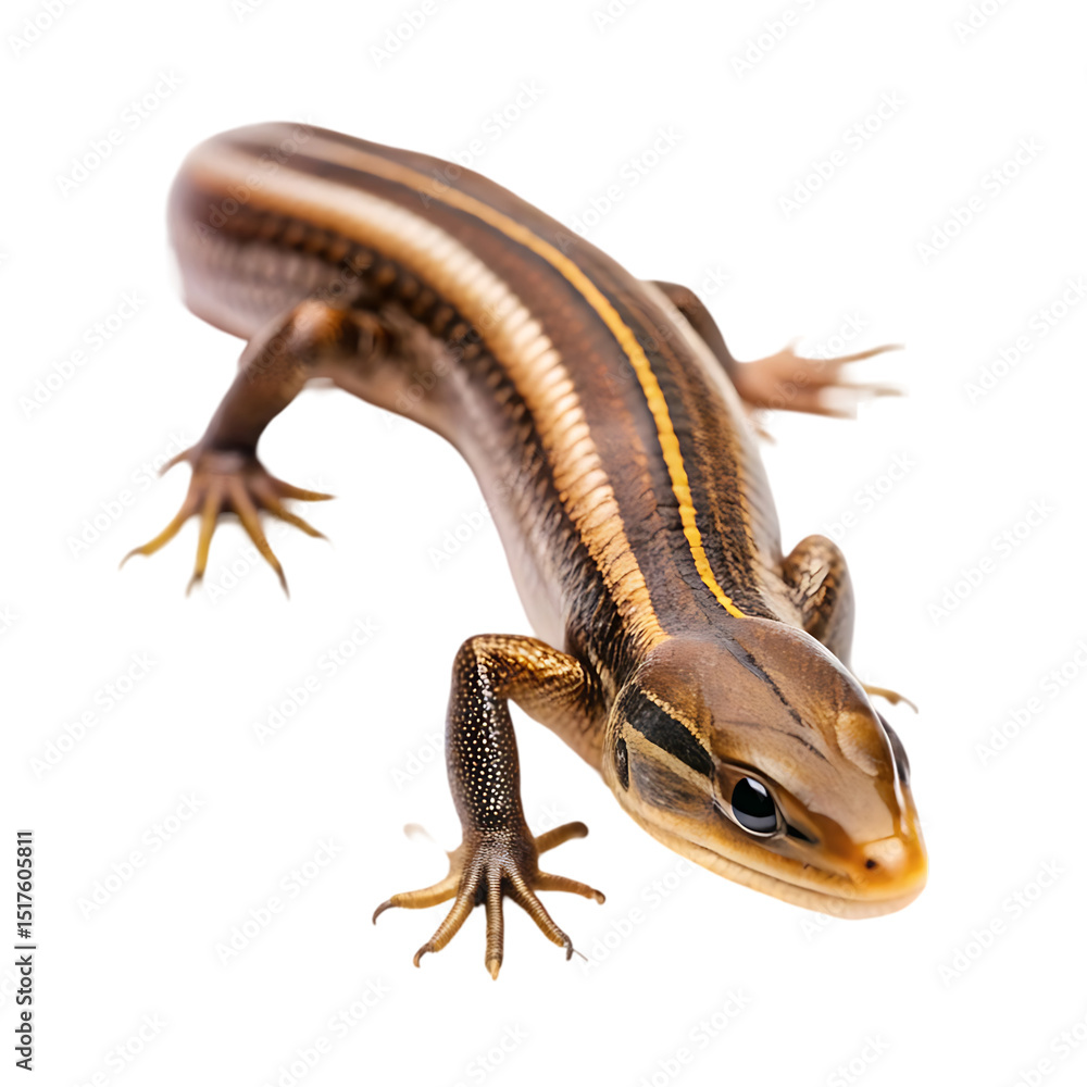 Obraz premium Five-lined Skink: Lizard Facts