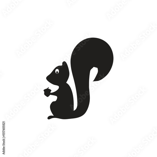 Squirrel silhouette illustration squirrel is a small mammal belonging to the scuiridae family