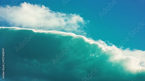 Wallpaper Mural Beautiful blue sky with soft, fluffy clouds creating a serene atmosphere. Torontodigital.ca