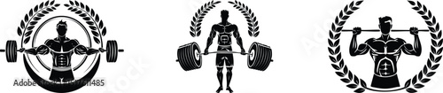 Dynamic Weightlifting Gym Logos