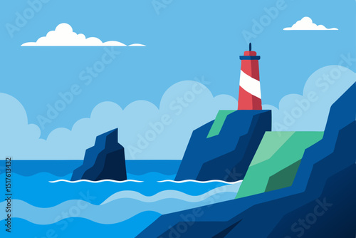 lighthouse on the island