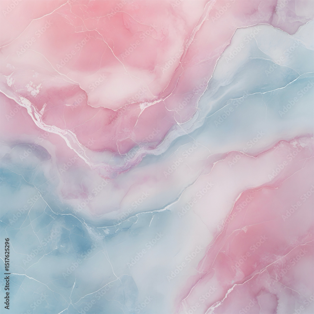 Fototapeta premium marble pattern background pastel hues pink blue white blending seamlessly The veins are subtle and wispy matte finish unique