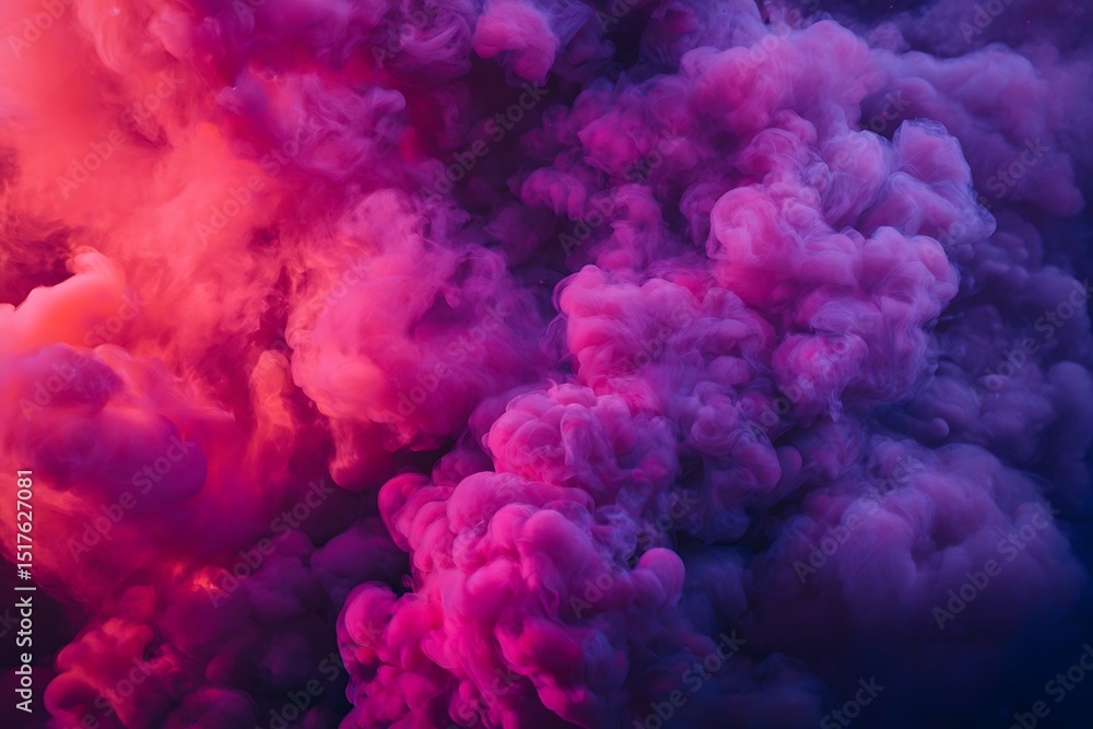 Obraz premium Abstract smoke explosion with gradient colors