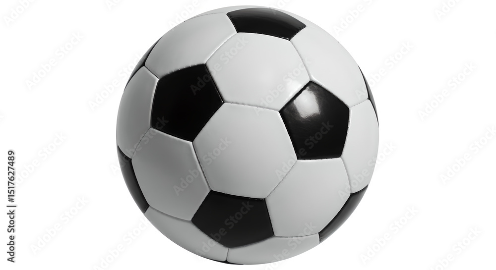 Classic Black and White Soccer Ball isolated on white background Classic Black and White Soccer Ball isolated on white background