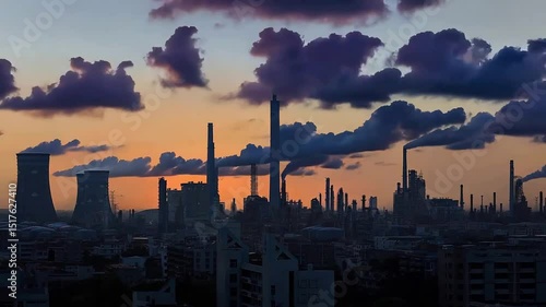 Chemical plant, power plant, oil refinery, steel plant, natural gas energy, petroleum