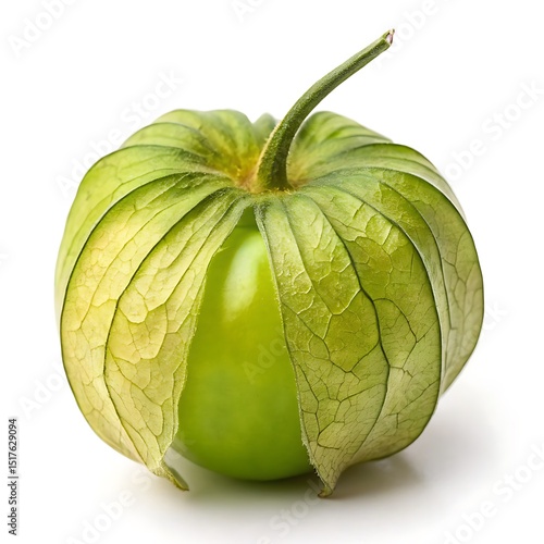 Tomatillo isolated on white background