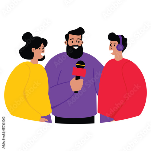ILLUSTRATION OF SOMEONE TALKING