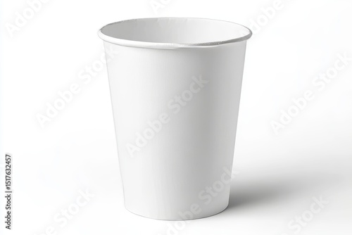 Wallpaper Mural Elegant and Simple White Paper Cup for Beverage Presentation, Ideal for Hot and Cold Drinks Branding Torontodigital.ca