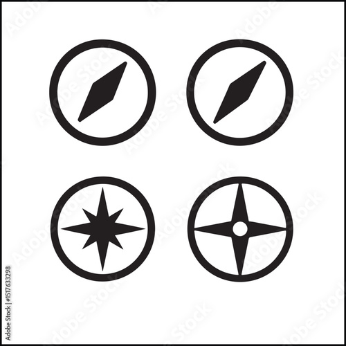 Navigation Compass Icons