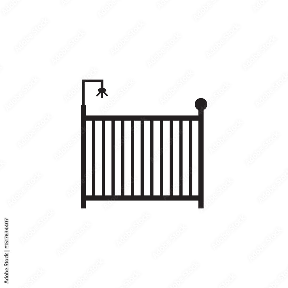 baby crib icon baby crib icon