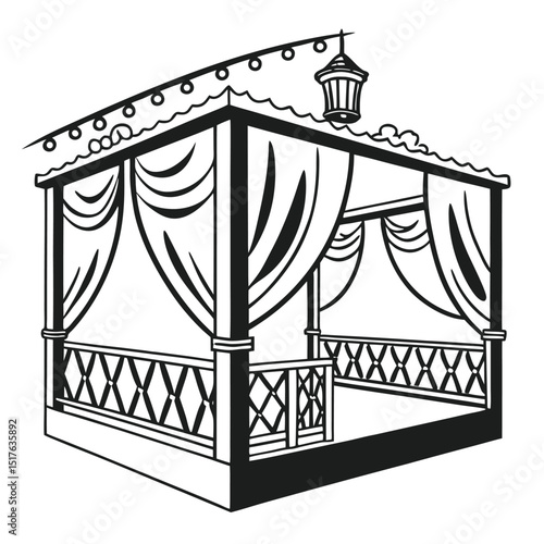 circus tent vector illustration