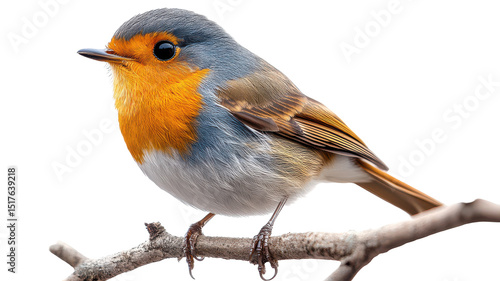 Red robin bird png detailed garden songbird png small feathered wildlife bird png transparent background image