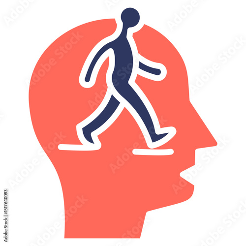 Conscious Walking Icon