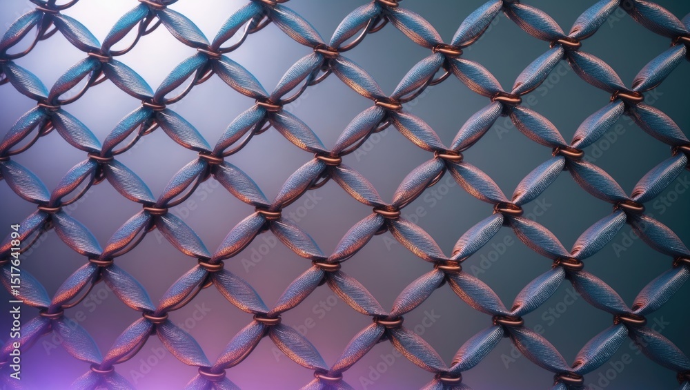 Fototapeta premium Abstract monochrome pattern with defocused intersecting diamond shapes and grid-like design