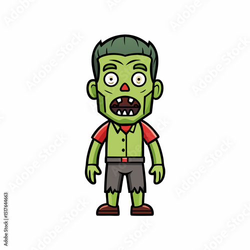 funny cartoon zombie