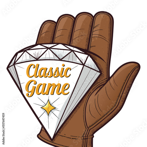 A gloved hand delicately holds a sparkling diamond, juxtaposed against a vintage classic game board.  Focus on the contrast of luxury and playful competition.