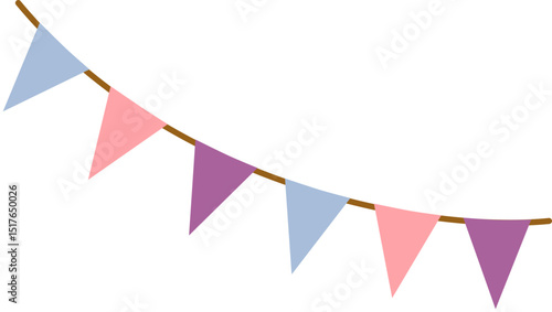 Pastel Triangular Bunting Banner