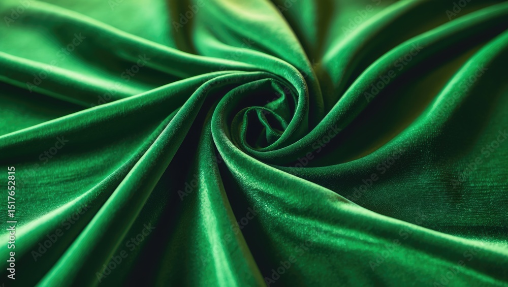 Fototapeta premium Emerald jade green velvet cloth backdrop featuring velour flannel texture crafted from cotton or wool with soft fluffy satin fabric