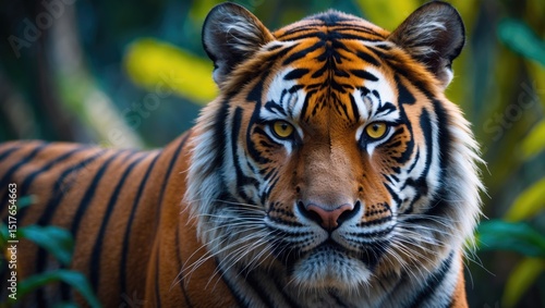 Wallpaper Mural Detailed close-up of a tiger's face in the wild Torontodigital.ca