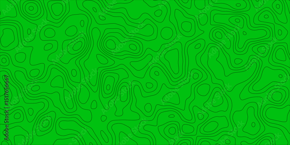 Fototapeta premium Seamless topographic pattern with organic visual movement