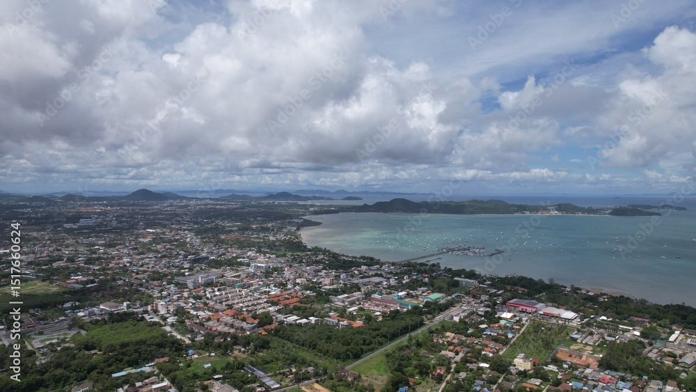 Thailand, Phuket, Rawai Mueang district on a beautiful sunny day Thailand, Phuket, Rawai Mueang district on a beautiful sunny day