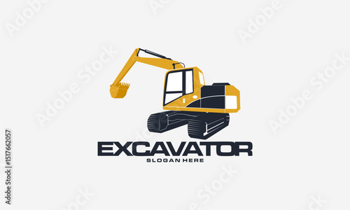 Illustration of a construction excavator.