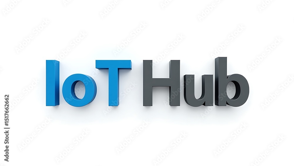 Creative IoT Hub showcasing modern technology on a plain background Creative IoT Hub showcasing modern technology on a plain background