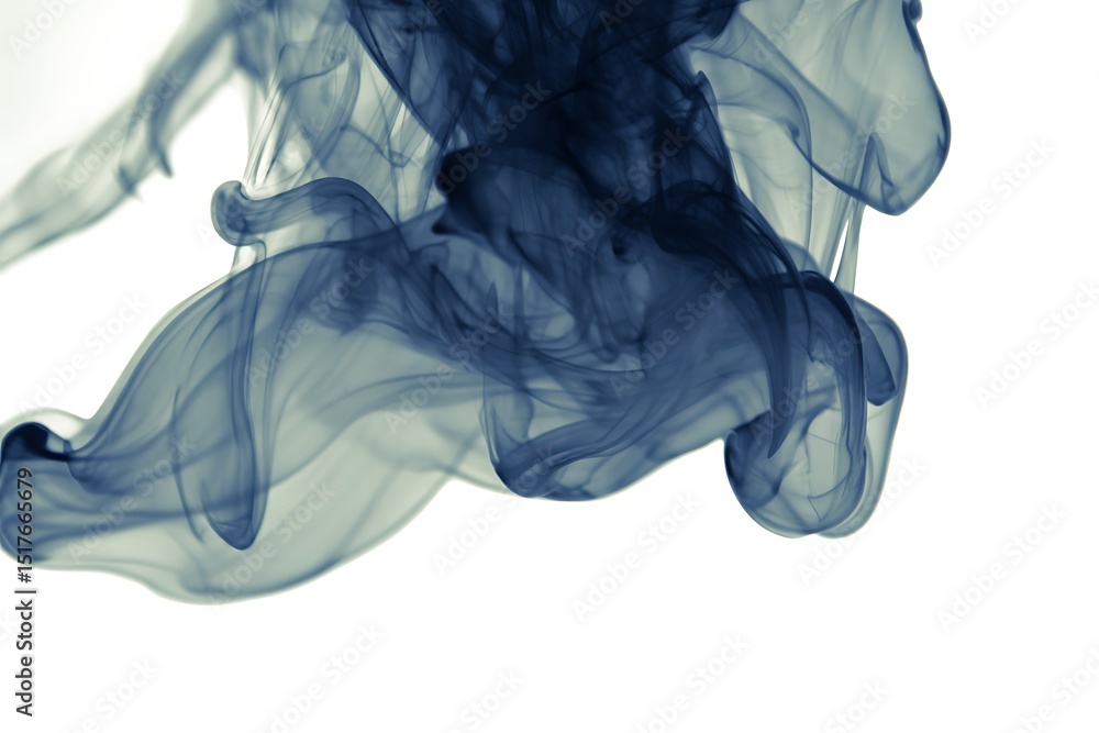 Naklejka premium Smoke texture abstract flowing dynamic shapes