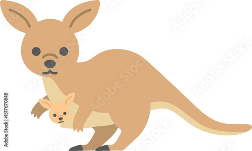 カンガルーの親子