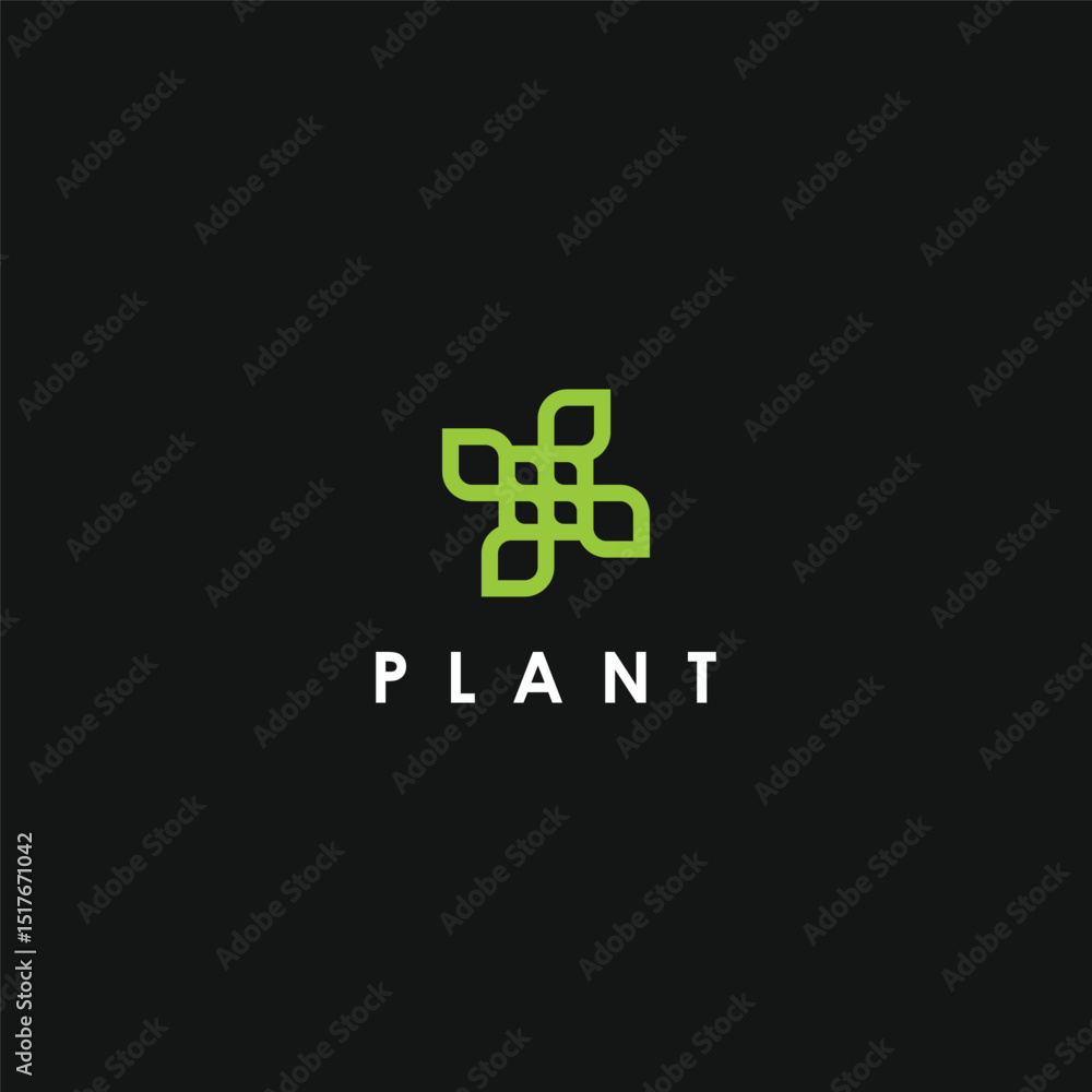 Obraz premium Plant logo design template