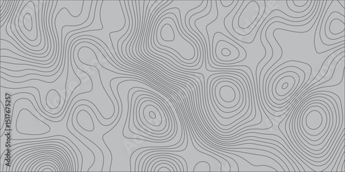 Create a seamless, abstract topographic map pattern in muted grey tones. The design should feature thin, flowing contour lines suggesting varying elevations, creating a subtle and sophisticated visual